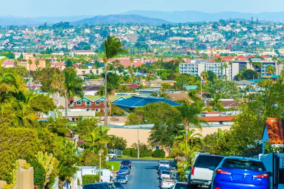 View of San Diego neighborhood